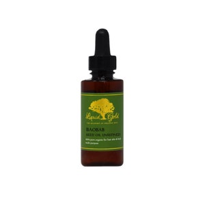 2 OZ with Glass Dropper Baobab Carrier Oil UNREFINED Fresh Cold Pressed 100% Pure Organic Natural Massage Skin Hair by Liquid Gold