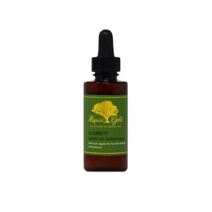 2 Oz With Glass Dropper Carrot Seed Oil UNREFINED Cold Pressed Pure & Organic Health Care Skin Care Carrier Oil by Liquid Gold