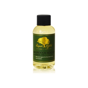 2 Oz Burdock Root Oil Cold Pressed Pure & Organic Health Care Skin Care Carrier Oil by Liquid Gold