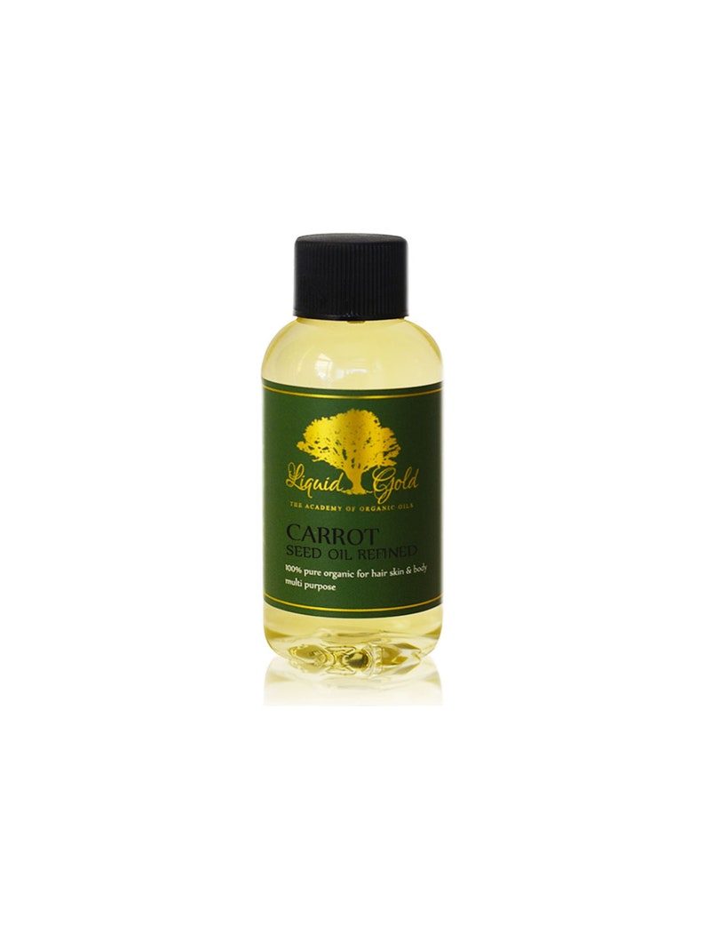2 Oz Carrot Seed Oil REFINED Cold Pressed Pure & Organic Health Care Skin Care Carrier Oil by Liquid Gold