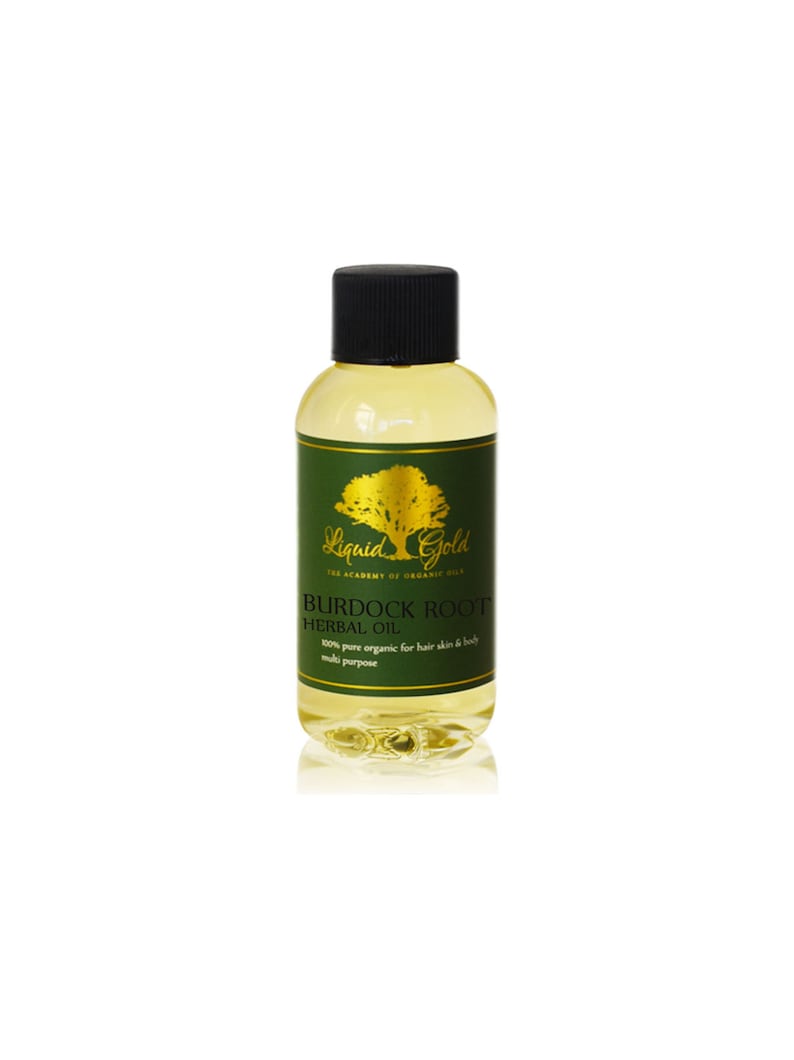 2 Oz Burdock Root Oil Cold Pressed Pure & Organic Health Care Skin Care Carrier Oil by Liquid Gold